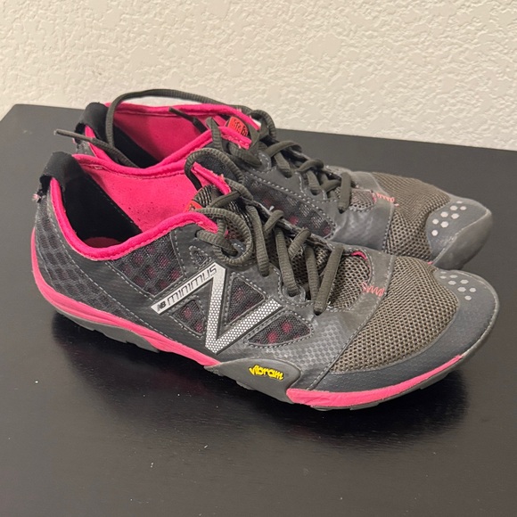 New Balance Women's Athletic Shoes - Gray and Pink - Picture 3 of 4